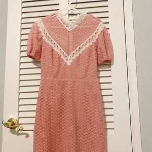 Beautiful Sandro Paris Pink Lace Dress